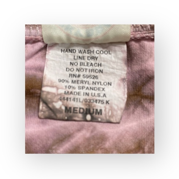 new Vintage 90’s: Lucky Brand ✌︎︎ Tie Dye Bikini Bottoms ✌︎︎ Floral Print Pink - Picture 11 of 16